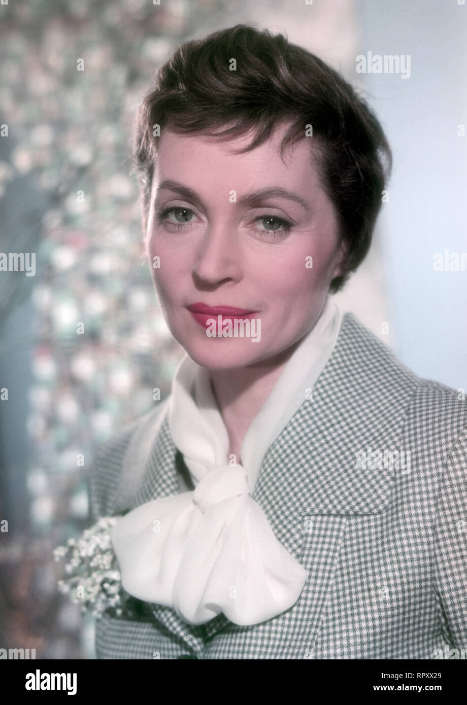 Deutsche Fictitious character Lilli Palmer, Studioaufnahme sterben, Ca. 1956. Die deutsche Schauspielerin Lilli Palmer, Studio noch 1956. Stockfoto