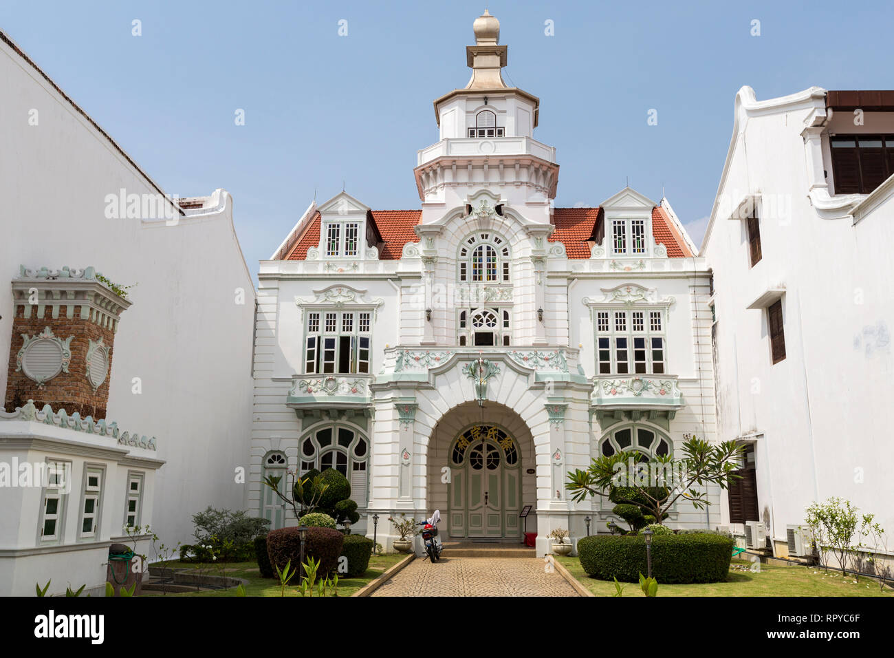 Chee Ancestral Mansion, Heeren Straße, Melaka, Malaysia. Stockfoto
