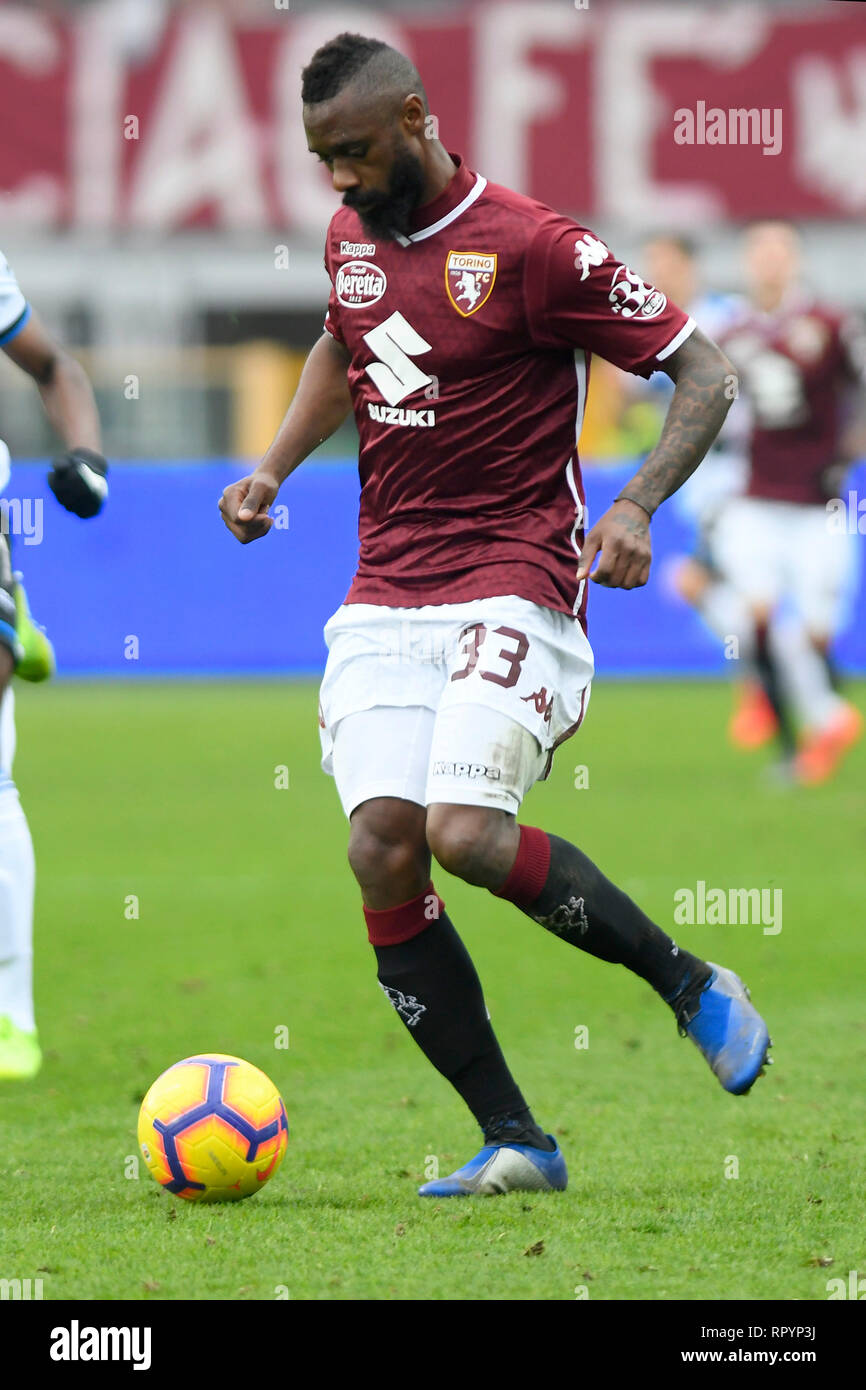 23. Februar 2019, Stadio Olimpico di Torino, Turin, Italien; Serie A Fußball, Torino gegen Atalanta; Nicolas N'Koulou von Torino FC Stockfoto