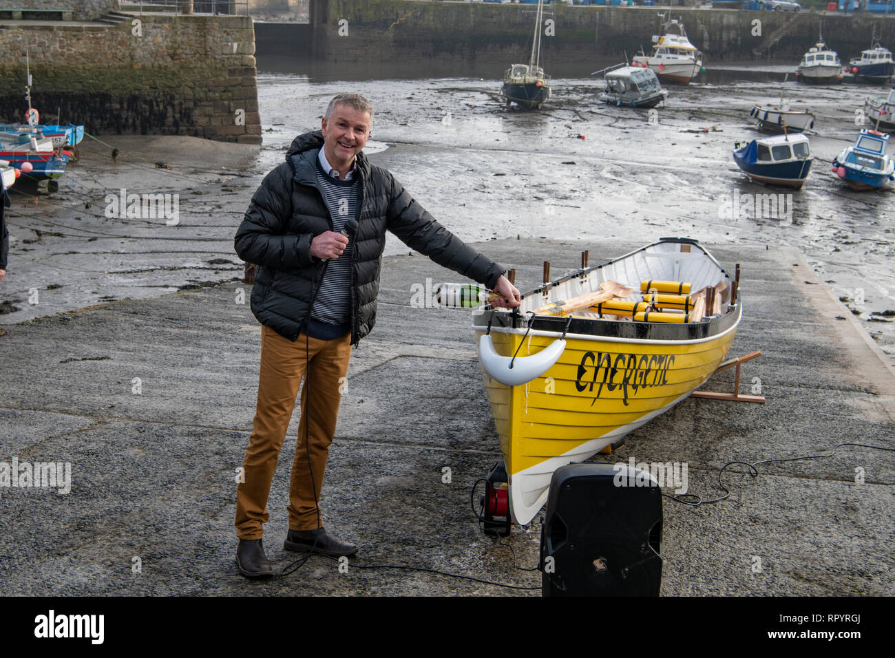 Porthleven Hafen Stockfoto