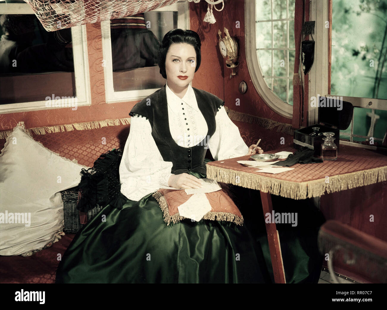 LOLA MONTEZ/FRA/BRD 1955 / Max Ophüls Szene mit Martine Carol (Lola Montes). 30095/Überschrift: Lola Montez/FRA/BRD 1955 Stockfoto