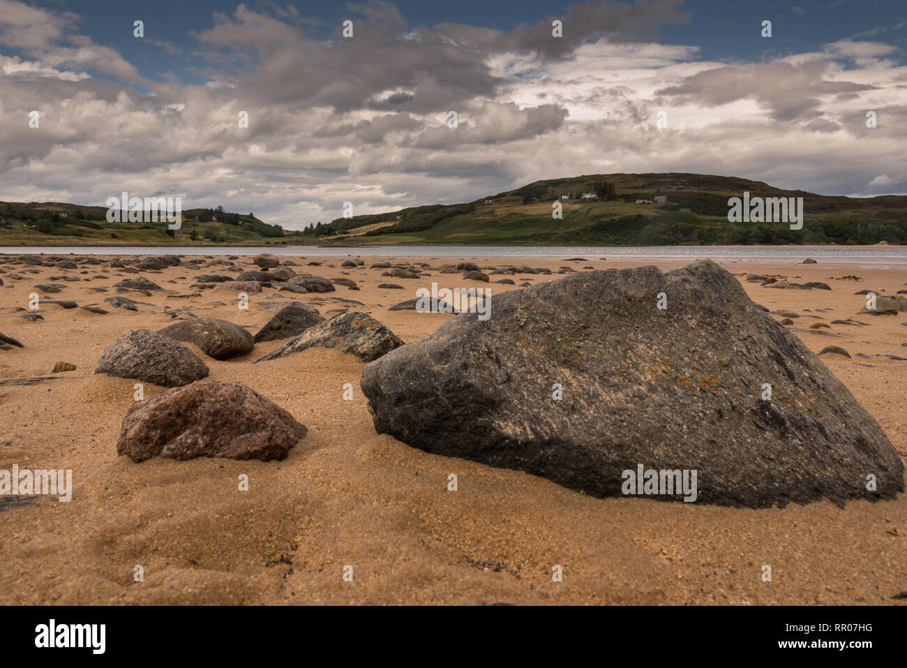 Typische, ländliche Landschaft in den schottischen Highlands, Großbritannien Stockfoto