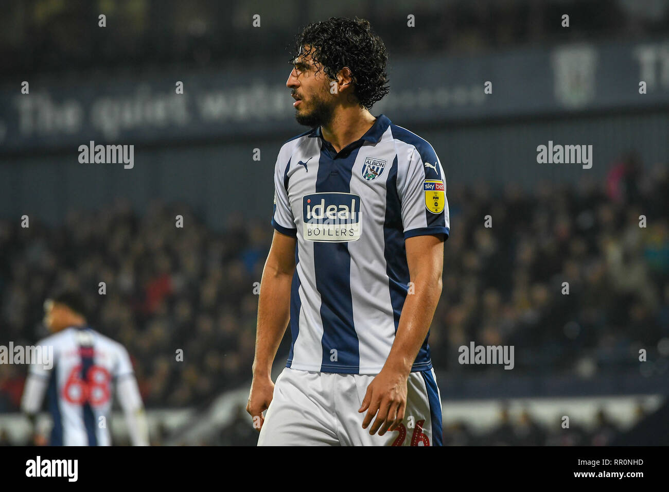 23. Februar 2019, West Bromwich, West Bromwich, England; Sky Bet Meisterschaft, West Bromwich Albion vs Sheffield United; Ahmed El-Sayed Hegazi (26.) West Bromwich Albion Credit: Gareth Dalley/News Bilder der Englischen Football League Bilder unterliegen DataCo Lizenz Stockfoto