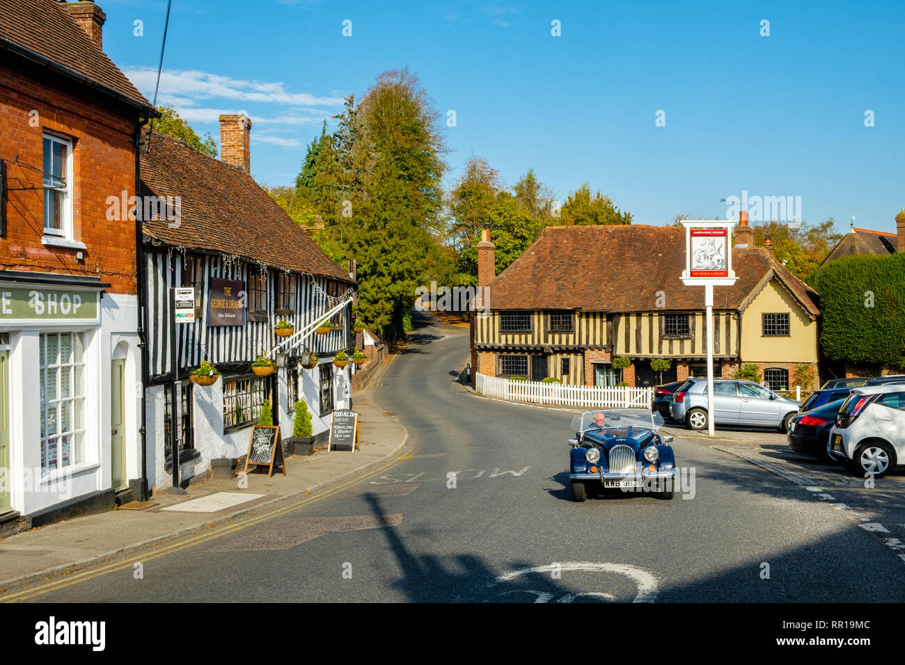 Die George und Dragon Public House, die Straße Ightham, Kent Stockfoto