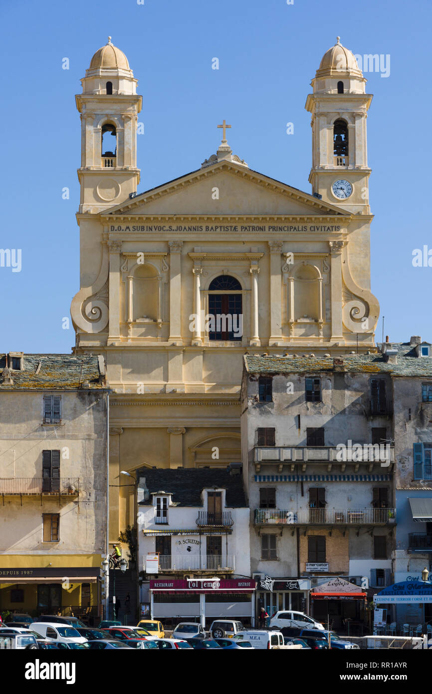 Église St-Jean-Baptiste Kirche, Bastia, Korsika, Frankreich Stockfoto