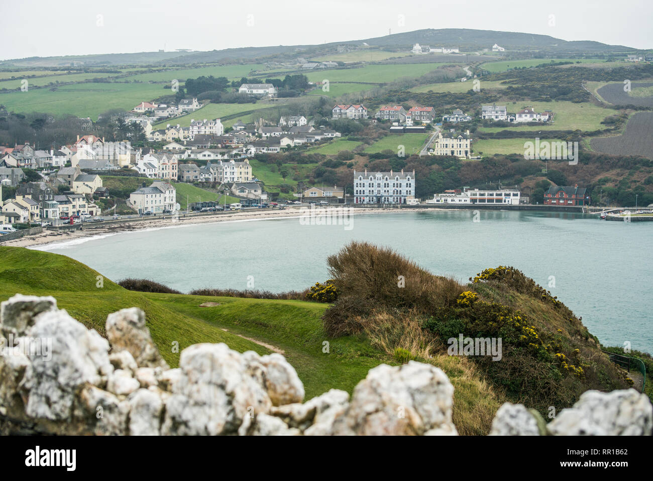 Das Leben in Port Erin Isle of Man Stockfoto