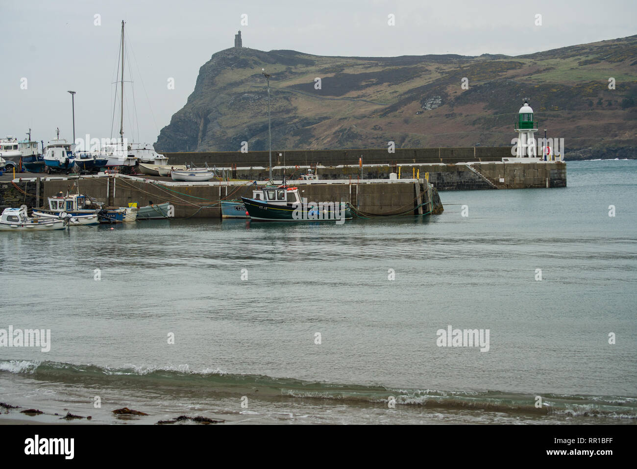 Das Leben in Port Erin Isle of Man Stockfoto