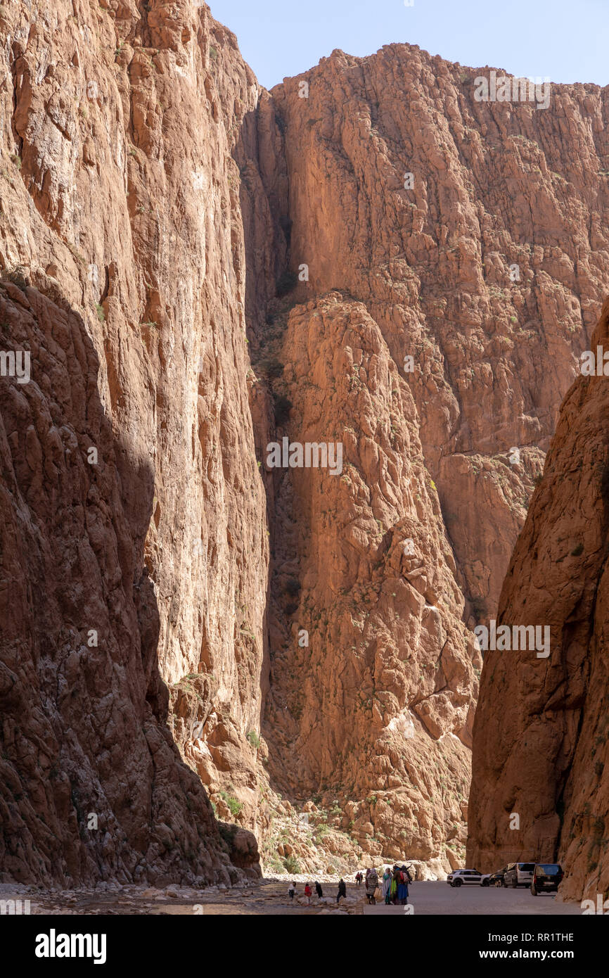 Todra-schlucht Tinghir, Provinz, Marokko Stockfoto