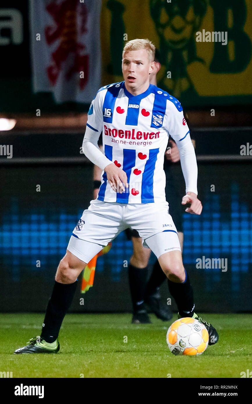 SITTARD, Fortuna Sittard - SC Heerenveen 2-4, 23-02-2019 Fußball, niederländischen Eredivisie Saison 2018 - 2019, Fortuna Sittard Stadion, SC Heerenveen Spieler Lucas Woudenberg Stockfoto