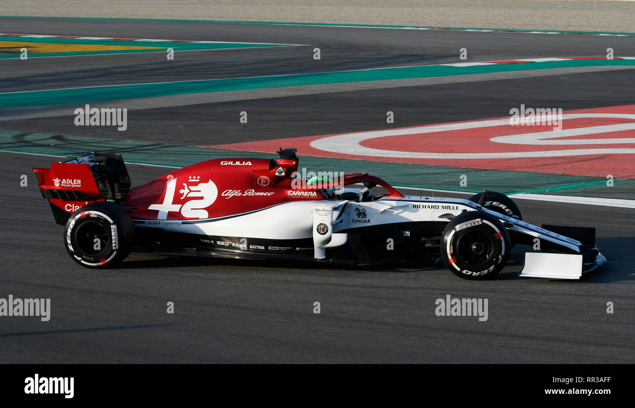 Circuit de Barcelona-Catalunya Spanien, 19.2.2019, Motorsport: Formel 1 Winter Prüfung - - - Antonio Giovinazzi (ITA), Alfa Romeo C 38 Stockfoto