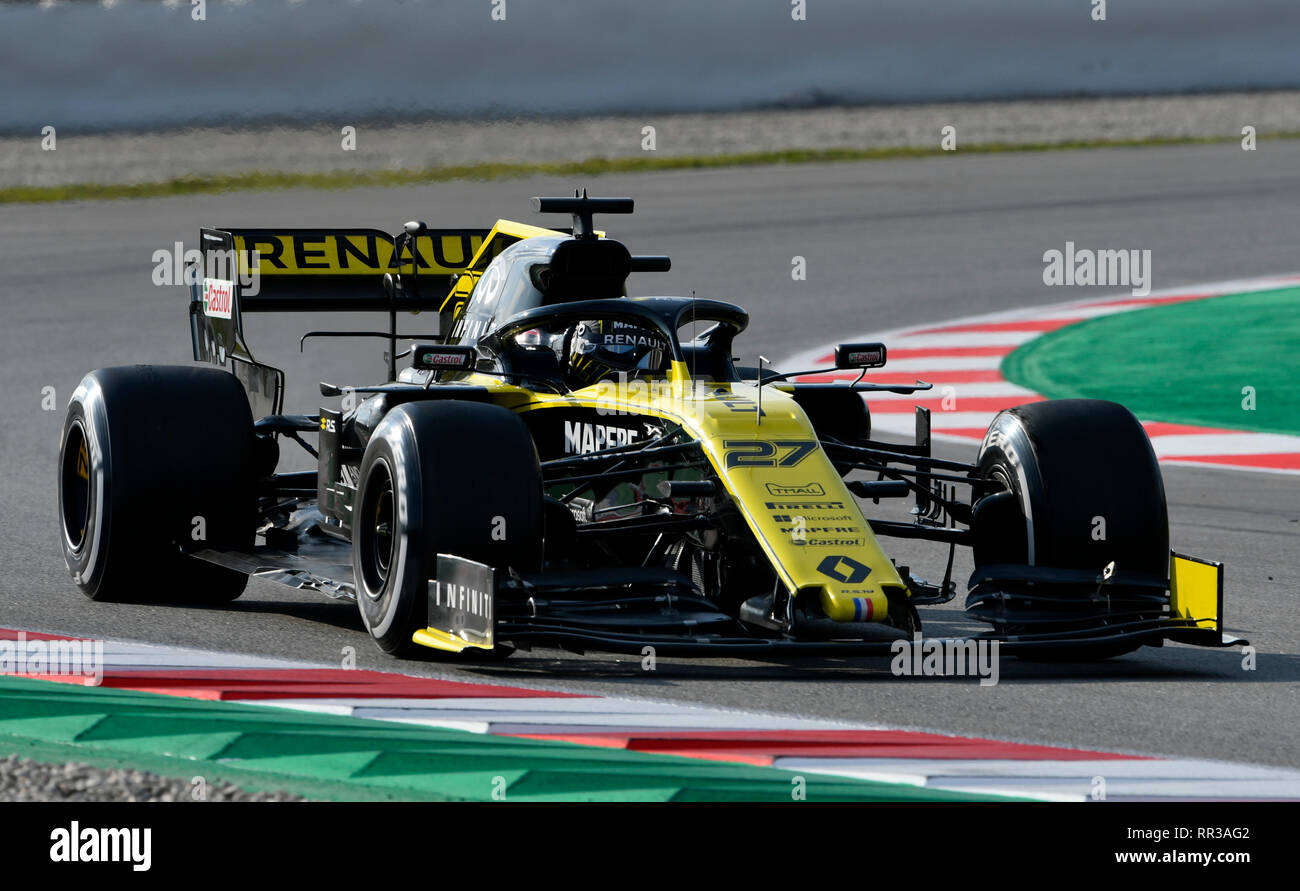 Circuit de Barcelona-Catalunya Spanien, 19.2.2019, Motorsport: Formel 1 Winter Test------- Nico Hulkenberg (Huelkenberg, HŸlkenberg), Renault R. S. 19. Stockfoto