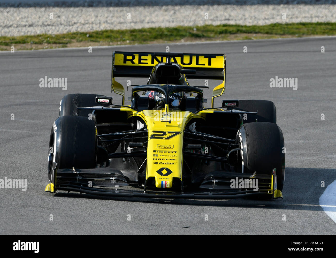 Circuit de Barcelona-Catalunya Spanien, 19.2.2019, Motorsport: Formel 1 Winter Test------- Nico Hulkenberg (Huelkenberg, HŸlkenberg), Renault R. S. 19. Stockfoto