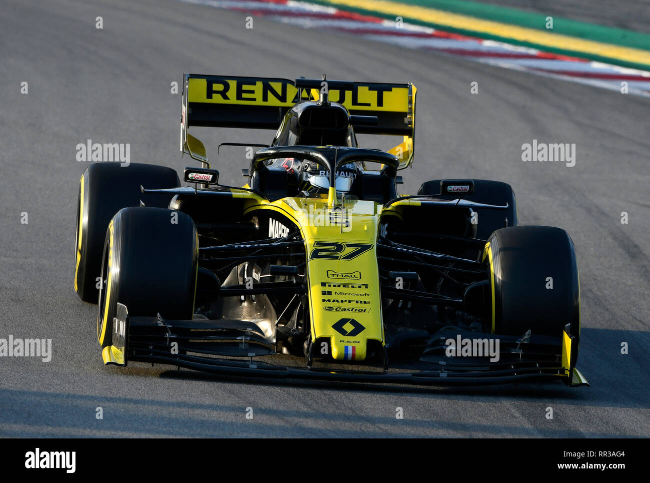 Circuit de Barcelona-Catalunya Spanien, 19.2.2019, Motorsport: Formel 1 Winter Test------- Nico Hulkenberg (Huelkenberg, HŸlkenberg), Renault R. S. 19. Stockfoto