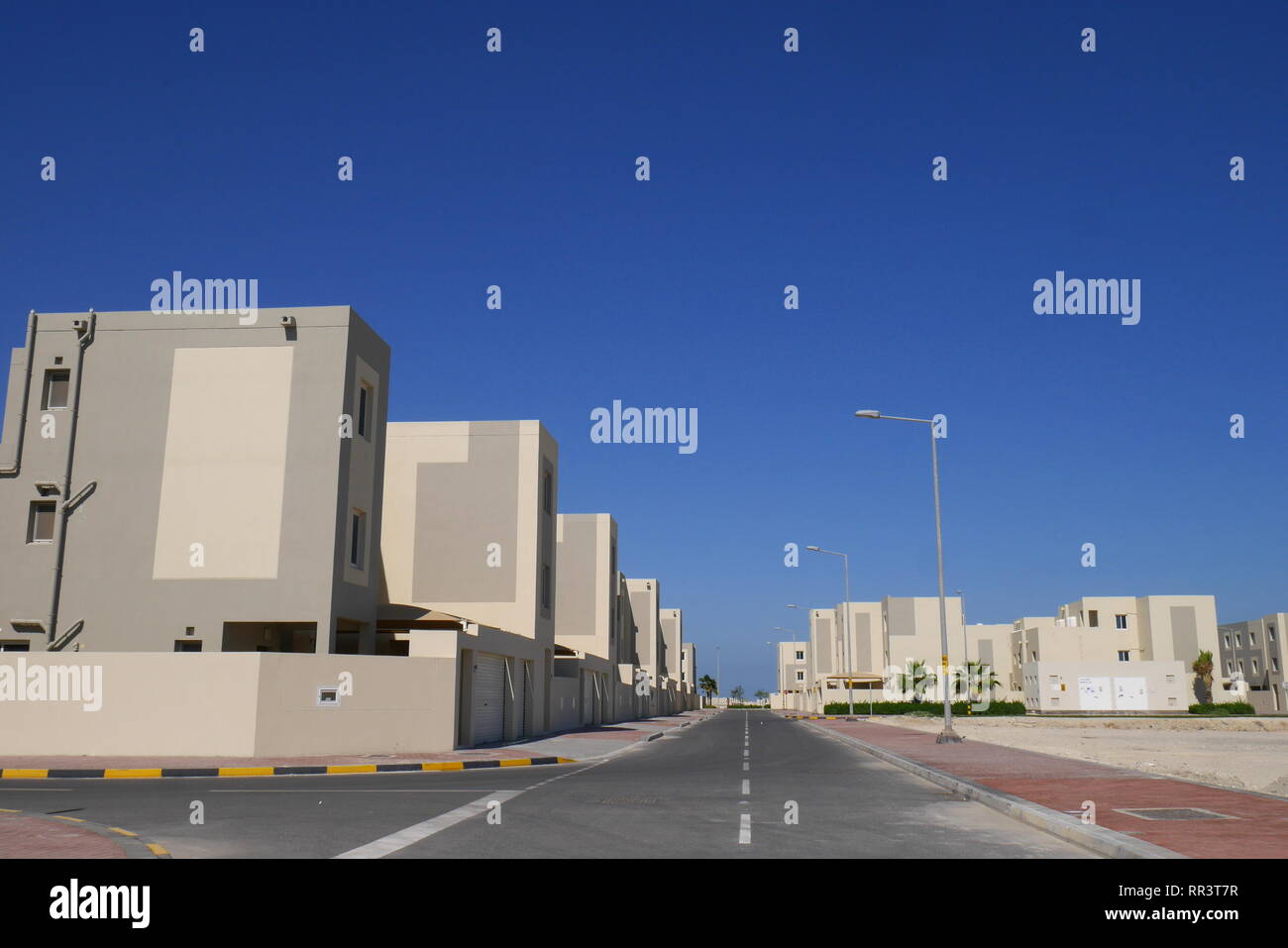 Neue Wohnsiedlung in Northern City, umbenannt in Madinat Salman, Salman Town, Northern City Islands, Northern Governorate, Königreich Bahrain Stockfoto