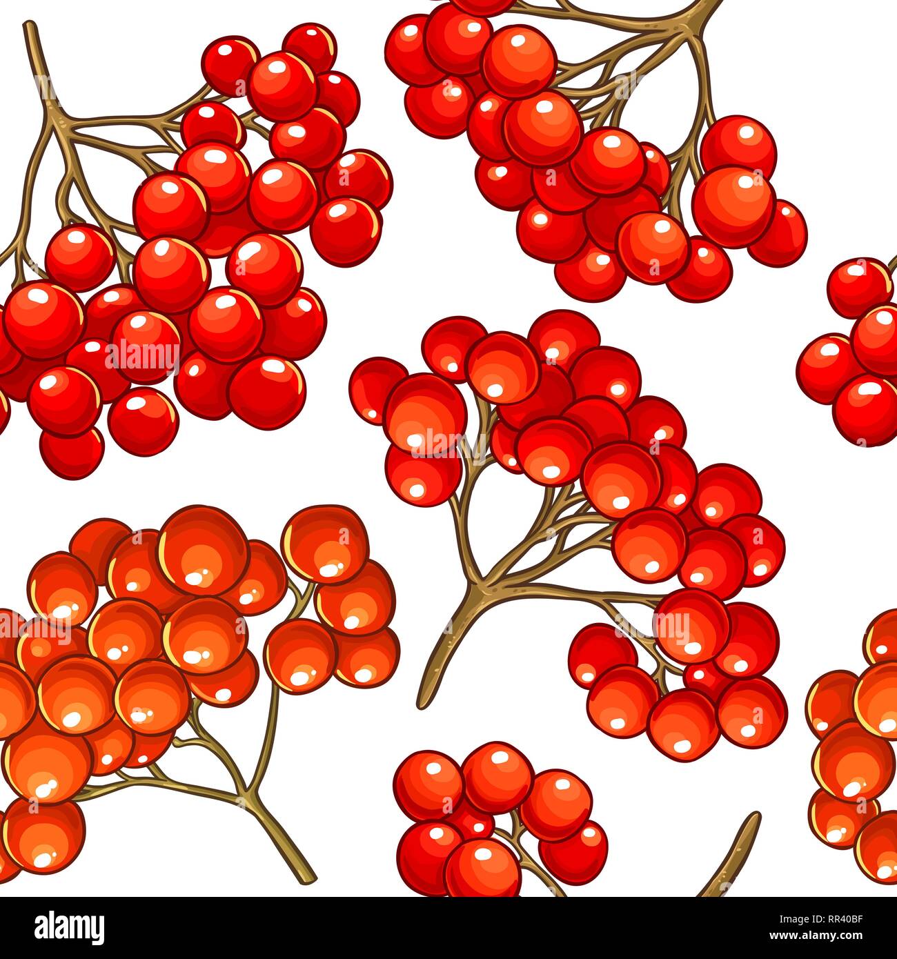 Gefüllte Schneeball vektor Muster auf weißem Hintergrund Stock Vektor