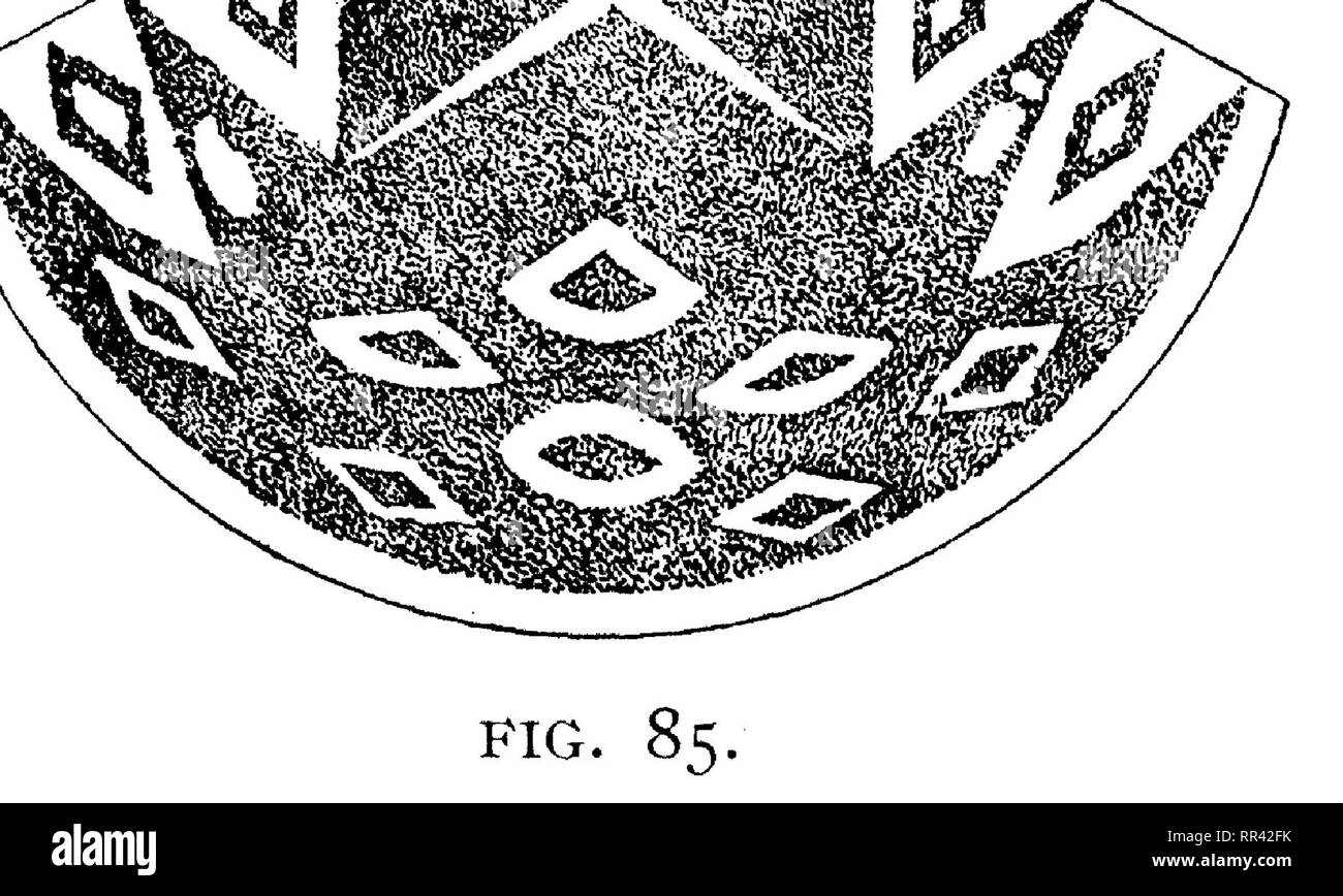 . Memoiren der Bernice Pauahi Bishop Museum der Polynesischen Ethnologie und Naturgeschichte. Natural History; Ethnologie. ." K Abb. 89. Abb. 90. In sehr gutem Zustand und ein Prachtexemplar. Ich war nicht in der Lage, diese und die Suk zu messen - ceeding Muster, das ein wenig kleiner ist, für den Grund oben gegeben. National-museet, den Ethnografiske Samling, Kopenhagen. Abb. 91. Skizze von Thema. 51. Kap der iiwi mit drei Halbmonde in der Mitte, zwei Dreiecke, die an jedem der vorderen Kante, und fünf auf den Hals, mit basalen Grenze von 00: Der Hals Grenze der iiwi. Bitte beachten Sie, dass diese Bilder aus gescannten extrahiert werden Stockfoto