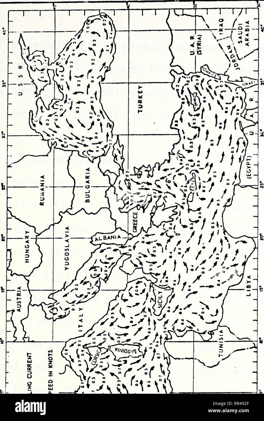 . Akustische Meereskunde der Levantinischen Meer.. Ozeanographie. Ich*. Bitte beachten Sie, dass diese Bilder sind von der gescannten Seite Bilder, die digital für die Lesbarkeit verbessert haben mögen - Färbung und Aussehen dieser Abbildungen können nicht perfekt dem Original ähneln. extrahiert. Cubukcu, Nazim. Monterey, Kalifornien: US Naval Postgraduate School Stockfoto