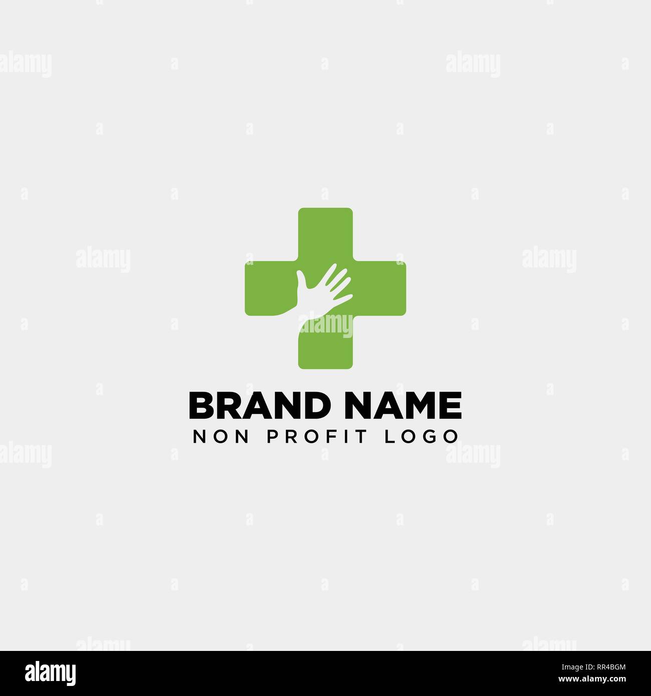 Kreuz hand medizinischen Versorgung logo template Vector Illustration icon-Element isoliert-Vektor Stock Vektor