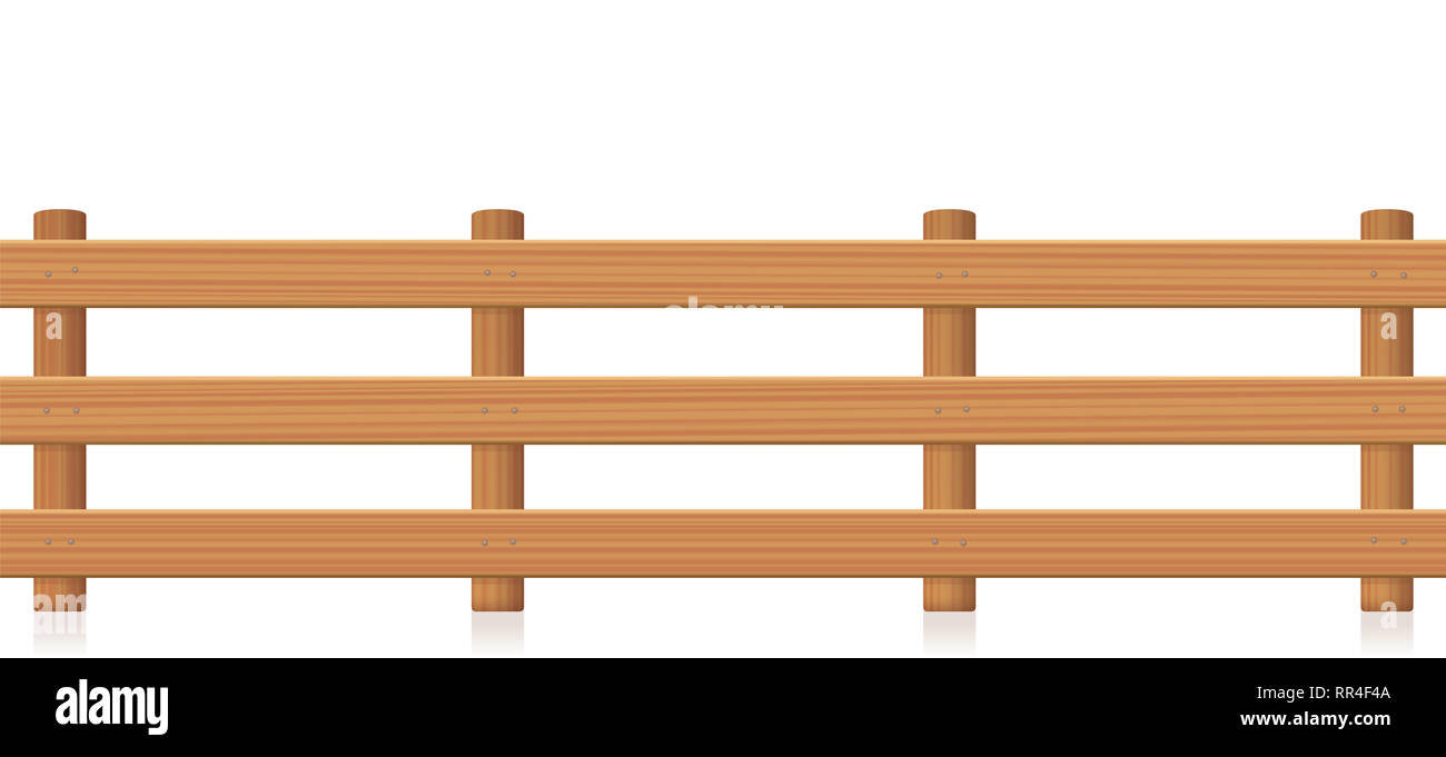Weide Zaun, Holz- Textur - Abbildung auf weißen Hintergrund. Stockfoto