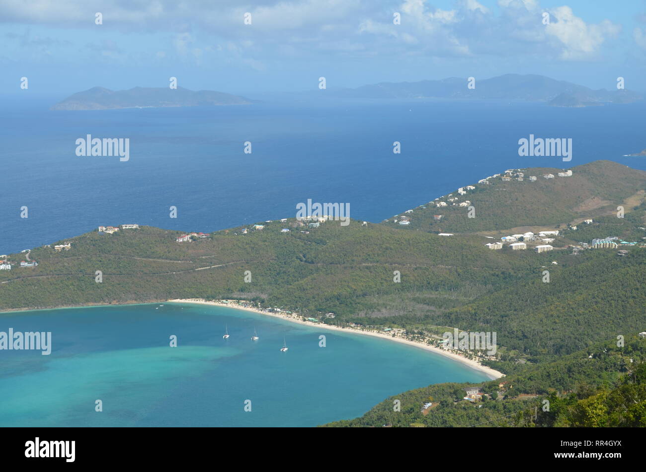 Februar im Magen's Bay, US Virgin Islands Stockfoto