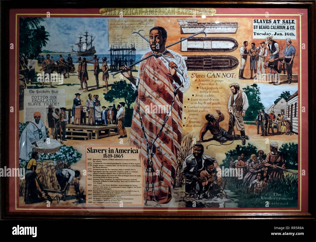 Milton House Teil der Underground Railroad Wisconsin Stockfoto