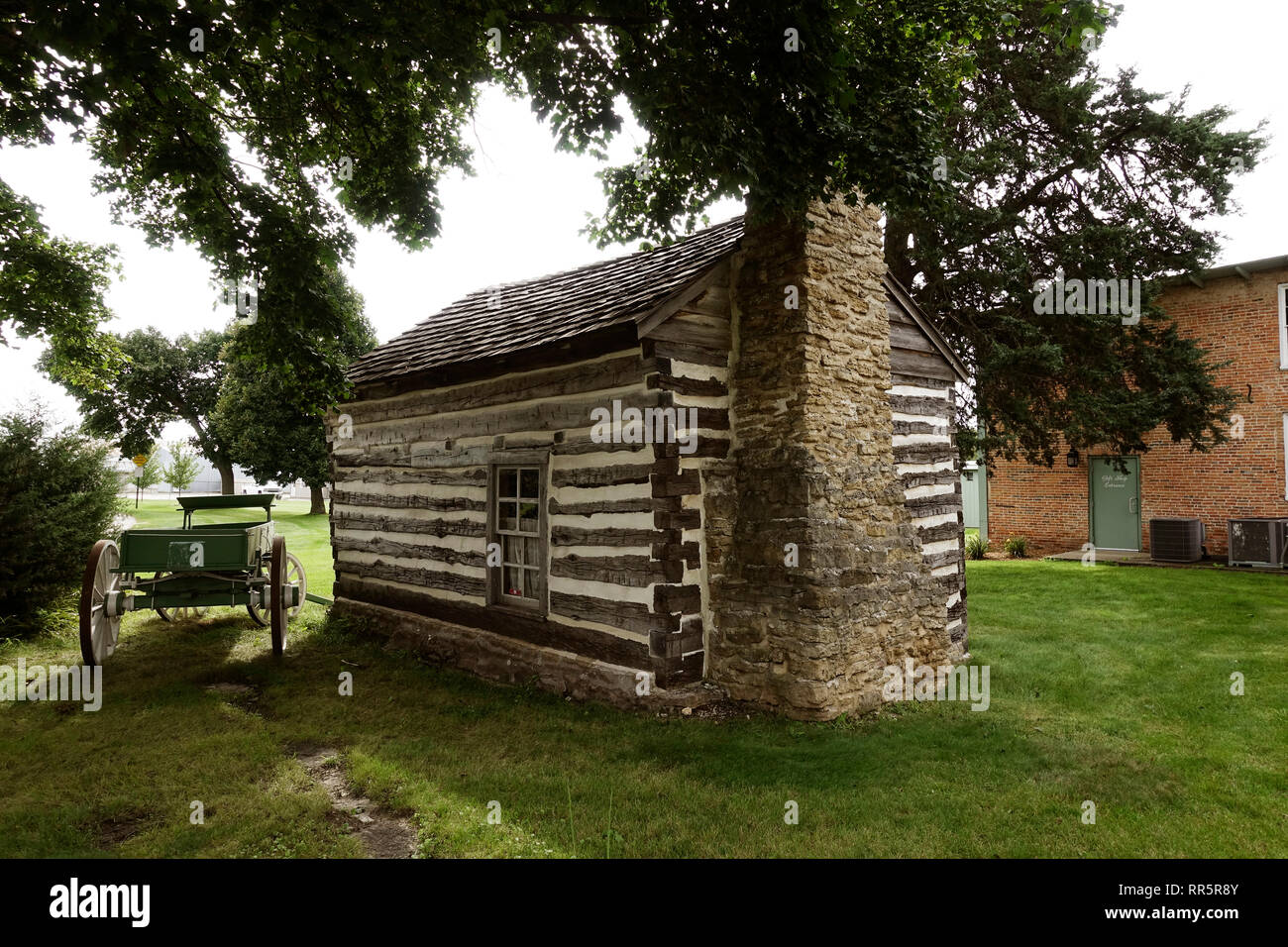 Milton House Teil der Underground Railroad Wisconsin Stockfoto