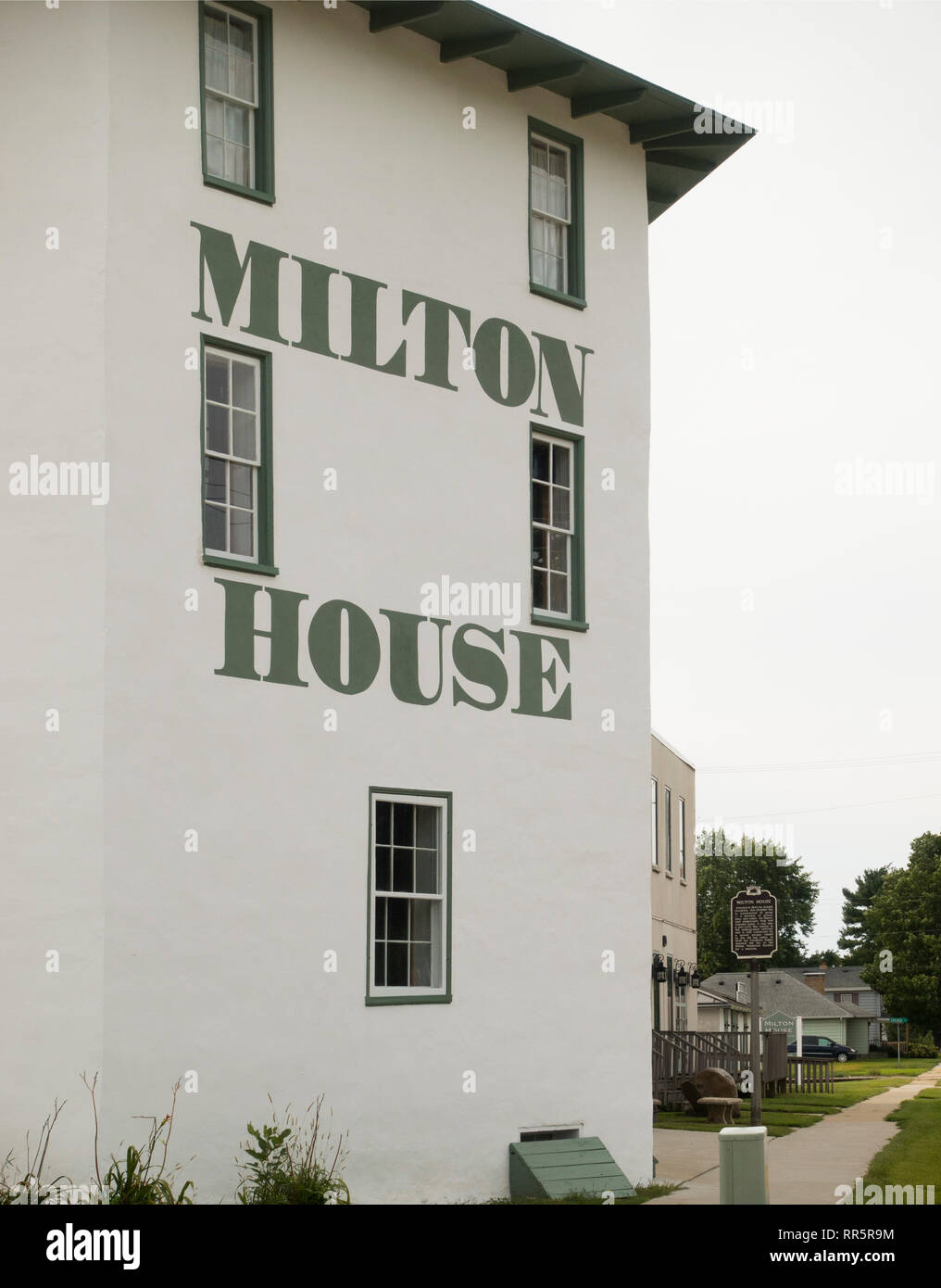 Milton House Teil der Underground Railroad Wisconsin Stockfoto