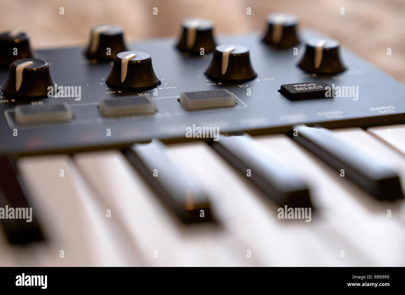 Elektronische Digital Piano Keyboard in einem Konzert Stockfoto