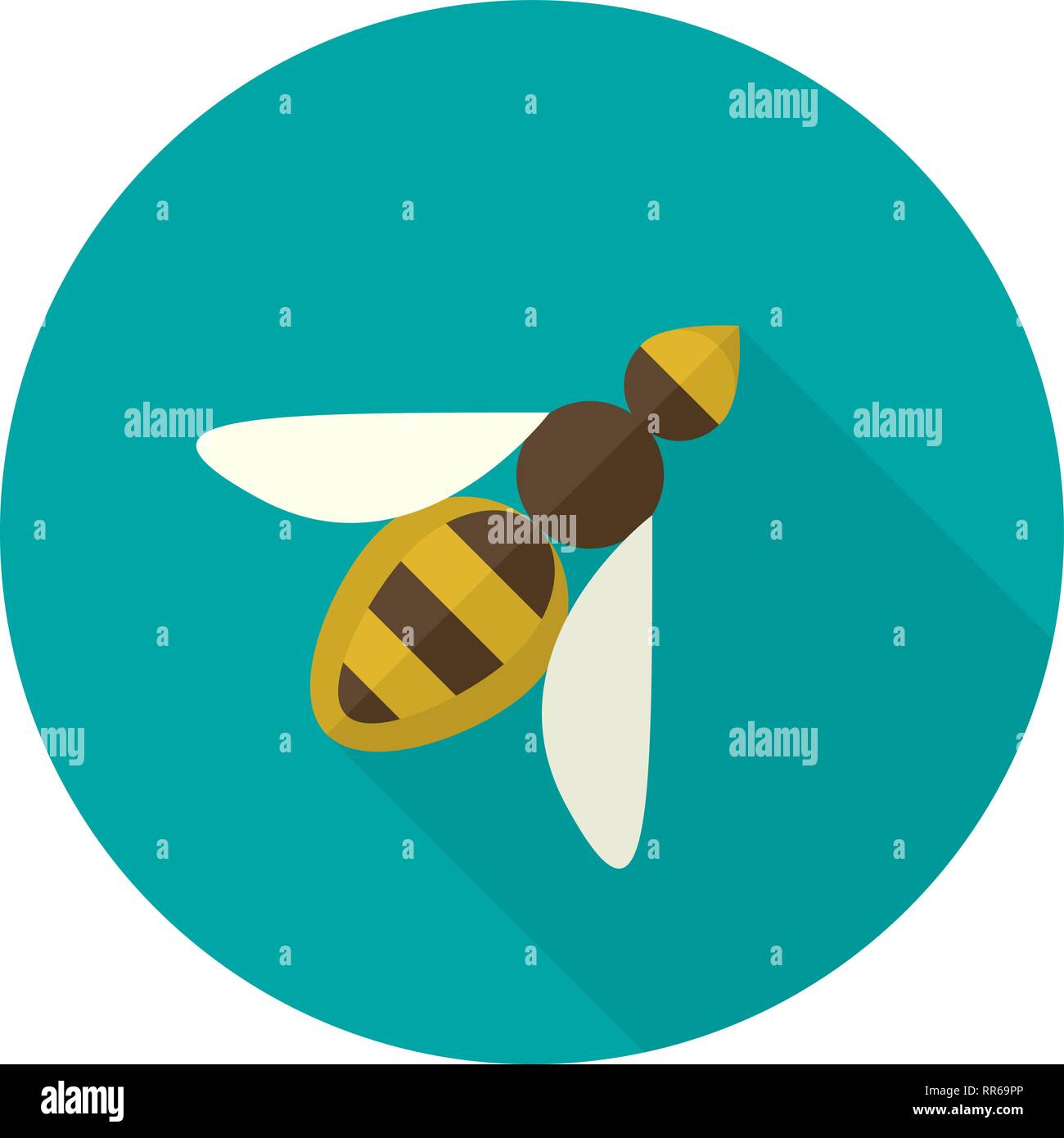 Honey Bee Symbol. Einfachen vektor Illustration Stock Vektor