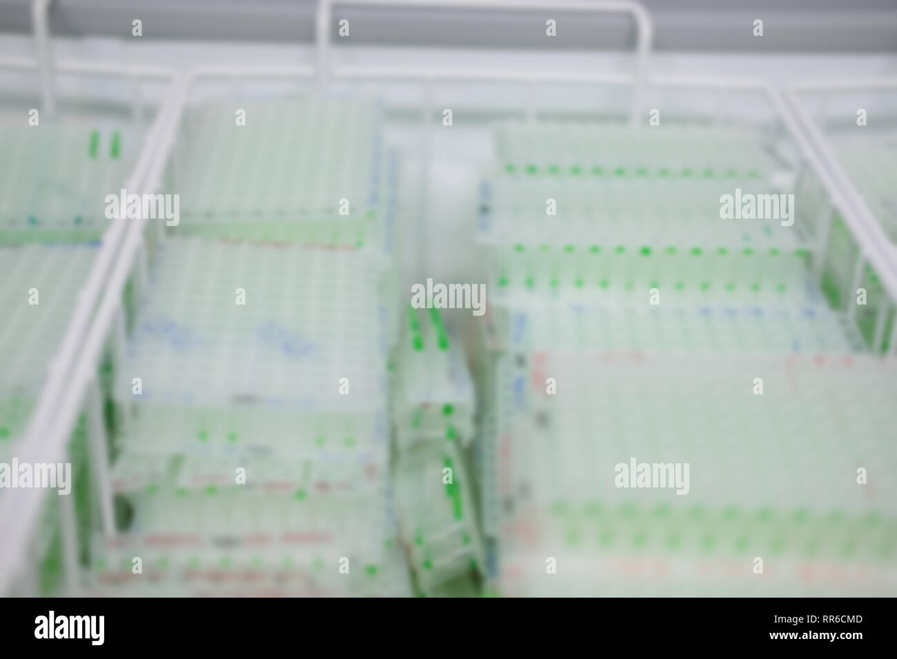 Pflanzen-DNA Probe in wissenschaftlichen Biotechnologie biiology Labor Labor. blur Hintergrund Stockfoto
