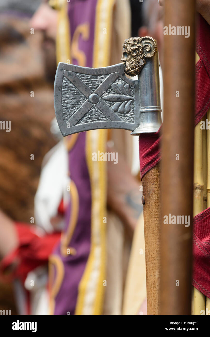 Antike römische Reich Symbol verwenden, wie eine Waffe zu Stockfoto