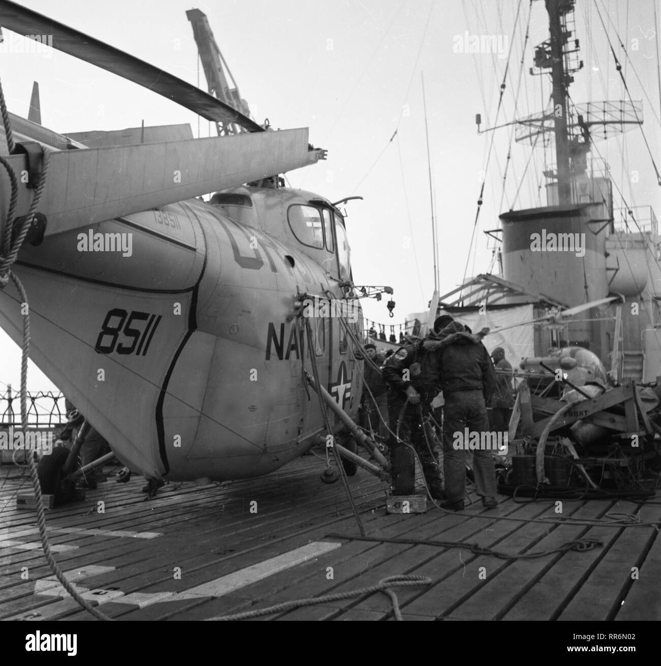 Operation Deep Freeze ich - 1955 / 1956 - USA Task Force 43 Stockfoto