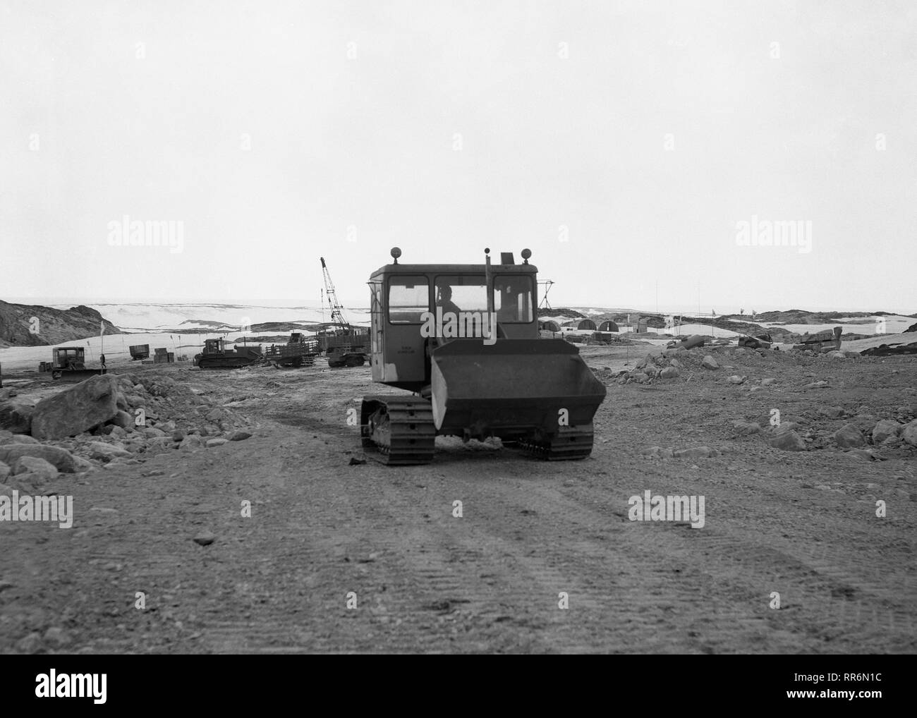 Operation Deep Freeze ich - 1955 / 1956 - USA Task Force 43 Stockfoto