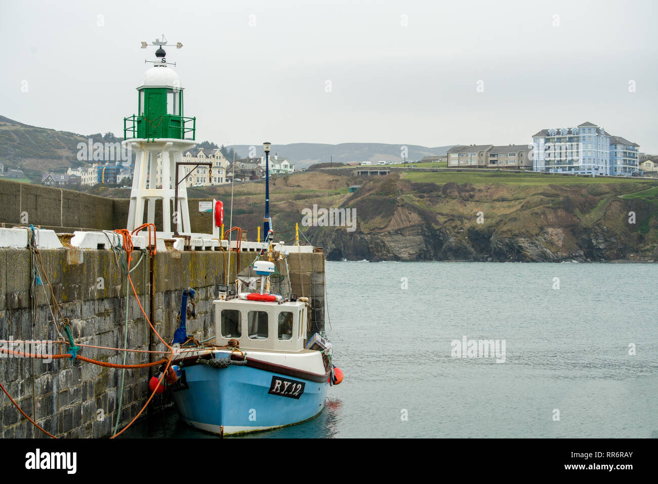 Das Leben in Port Erin Isle of Man Stockfoto