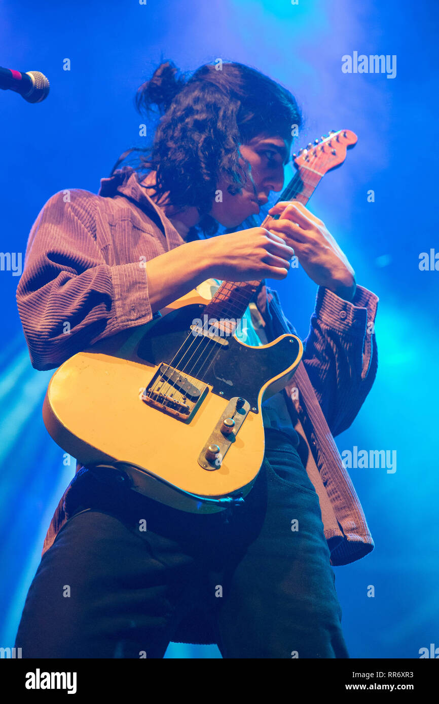 Madison, Wisconsin, USA. 23 Feb, 2019. CHARLIE GLICK von Sicher sicher, während der Spiegel Master Tour am Sylvee in Madison, Wisconsin Credit: Daniel DeSlover/ZUMA Draht/Alamy leben Nachrichten Stockfoto