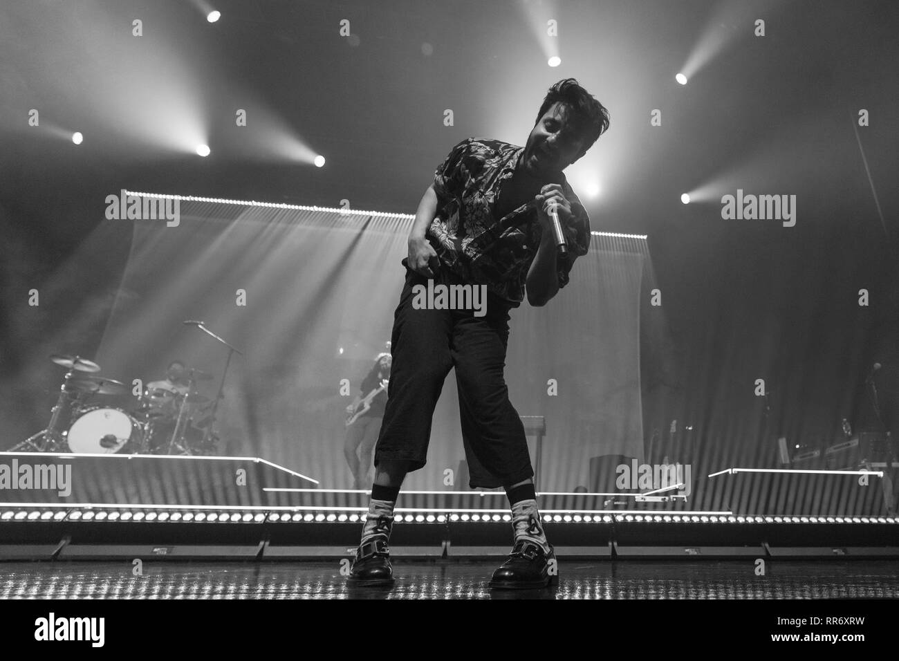 Madison, Wisconsin, USA. 23 Feb, 2019. SAMEER GADHIA Junger der Riese während der Spiegel Master Tour am Sylvee in Madison, Wisconsin Credit: Daniel DeSlover/ZUMA Draht/Alamy leben Nachrichten Stockfoto