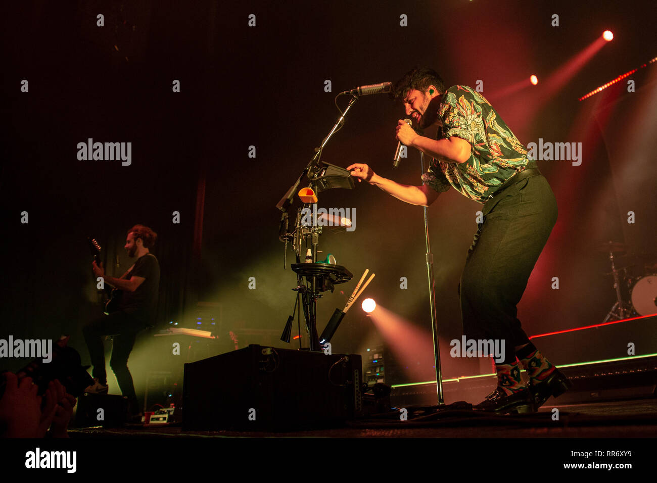 Madison, Wisconsin, USA. 23 Feb, 2019. Jakob TILLEY und SAMEER GADHIA Junger der Riese während der Spiegel Master Tour am Sylvee in Madison, Wisconsin Credit: Daniel DeSlover/ZUMA Draht/Alamy leben Nachrichten Stockfoto