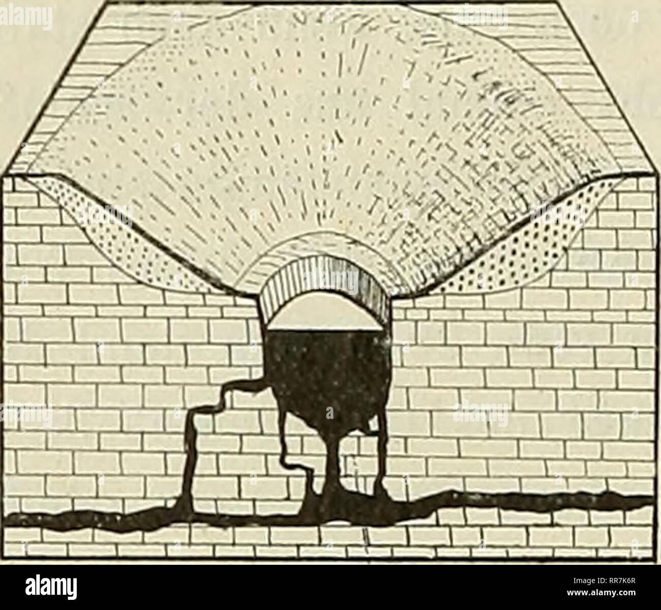 . Abhandlungen der Senckenbergischen Naturforschenden Gesellschaft. Natural History; natürliche Geschichte. Abscheidenden Kalktuff, also haben wir nur noch eine flache Senke vor uns, erfüllt mit Oberflächen-bildungen, einige in der Mitte mehr oder weniger kahl. In der Regenzeit wird in den schwer durchlässigen oft tonigen Oberflächenbildungen in der Mitte der Senke Wasser sich lange halten können. Das ist dann das Bild eines "Vleys", wie es in Süd-afrika die zahllosen Stellen vor-kommt (Taf. 29. Abb. 39). Als,, Vley" wird im Allge-meinen dort jede schwache Depres-sion bezeichnet, bedeckt Stockfoto