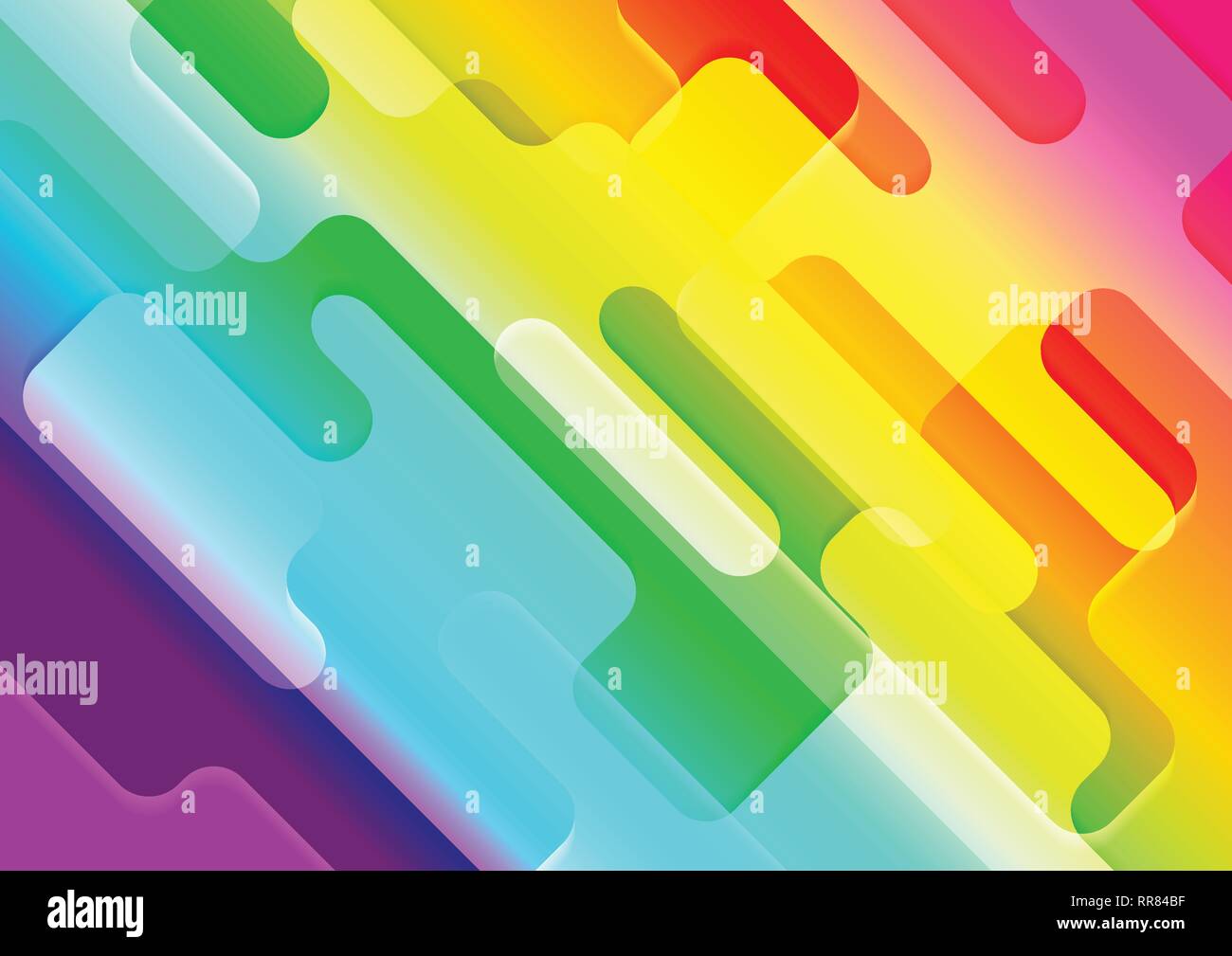 Bunte tech Geometrische retro Abstract background. Vektorgrafik moderne Hintergrund Stock Vektor