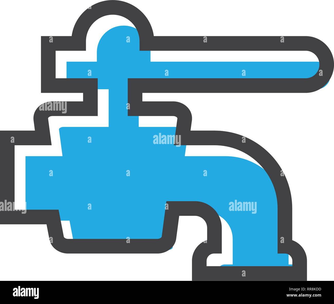 Wasserhahn Icon Design Template vector isoliert Abbildung Stock Vektor