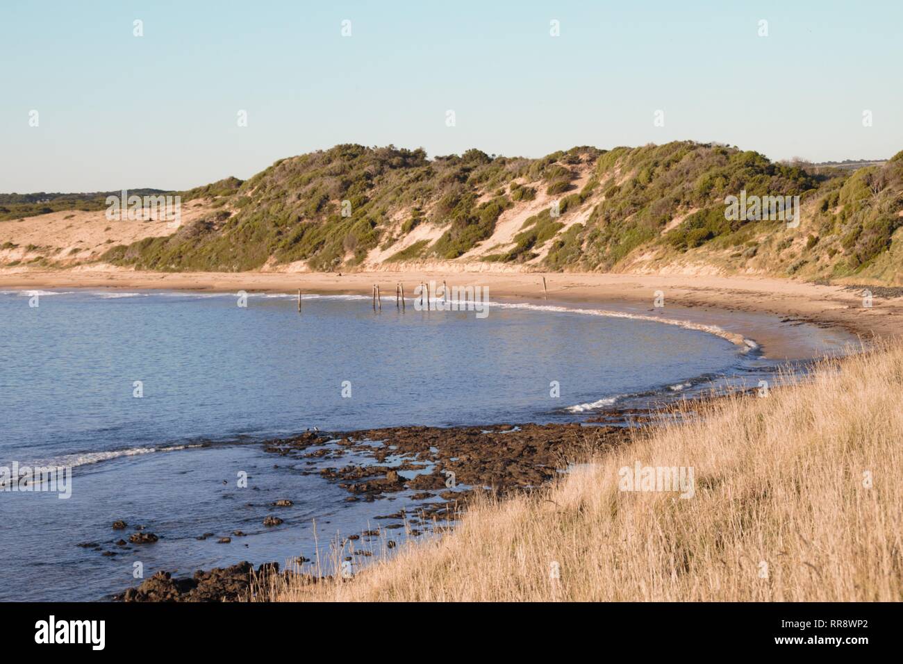 Lonely farbenfrohe Strand in Australien Stockfoto