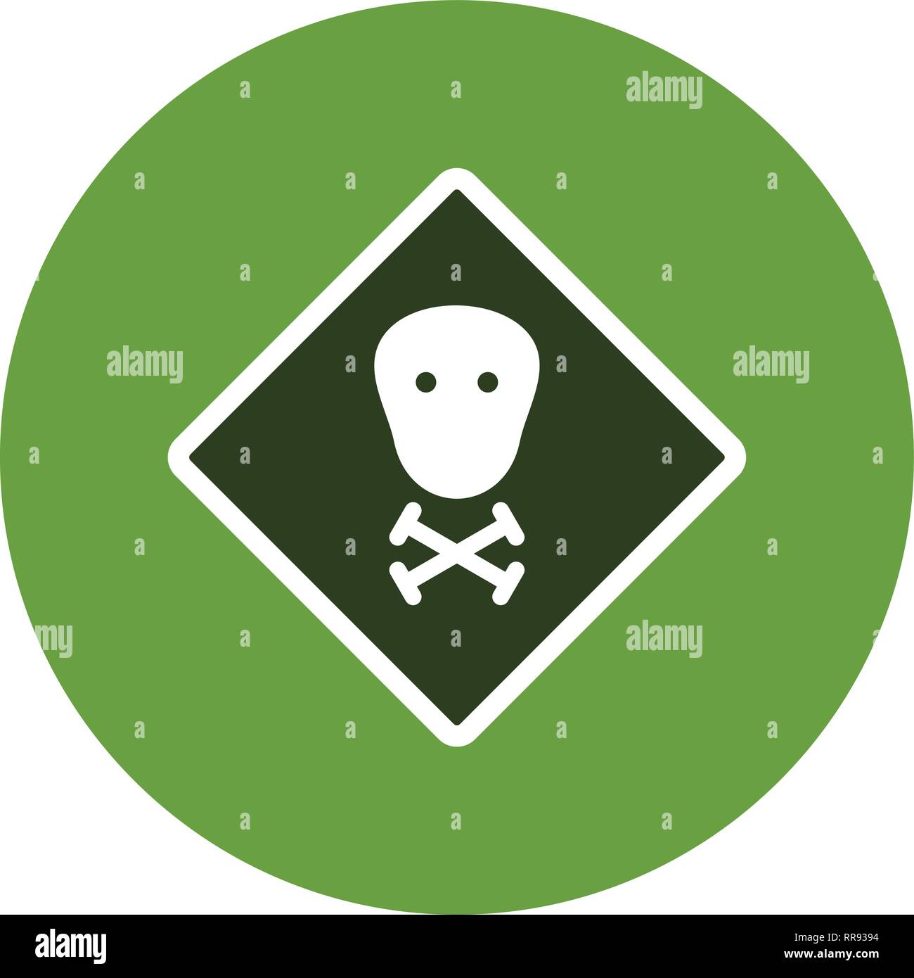 Giftige Vektor Icon Zeichen Symbol Vektor Illustration für den privaten ...