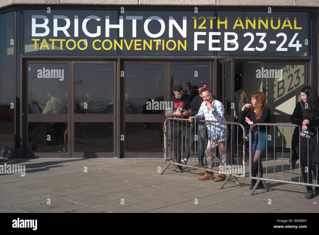 Brighton, England am 23. Februar 2019. Tattoo Convention. Stockfoto