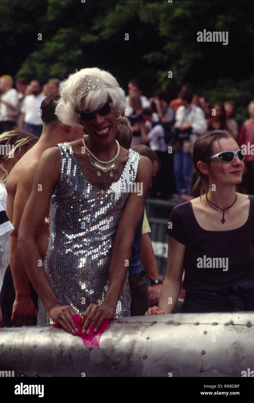 Loveparade/Love Parade in Berlin 1999. /Überschrift: Love Parade Stockfoto