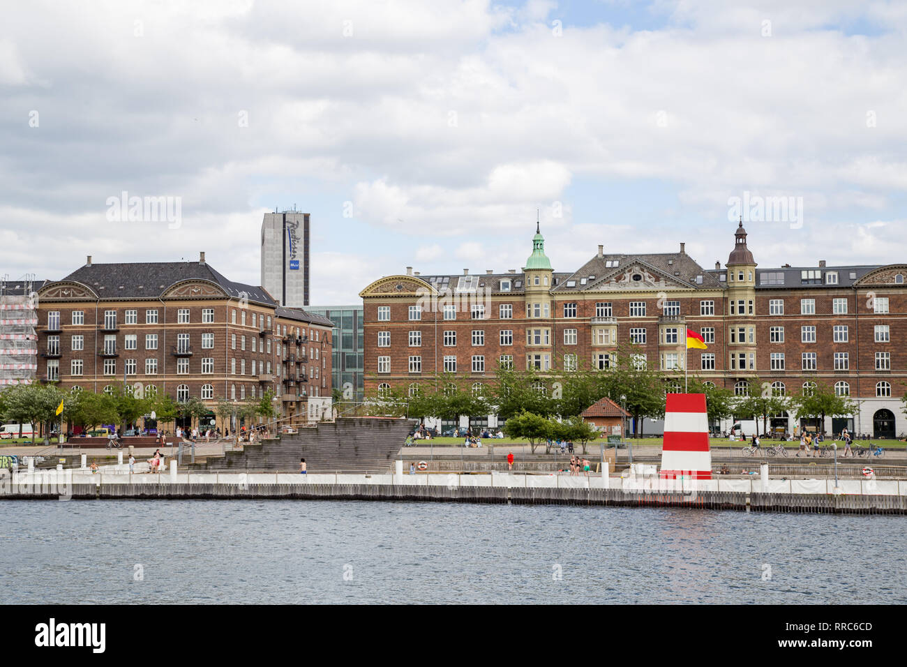 Islands Brygge Harbor Badewanne in Kopenhagen Stockfoto