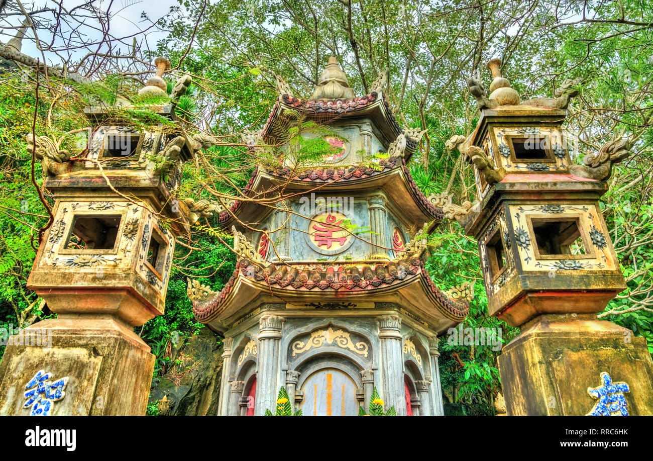 Buddhistische Tempel auf Marmor Berge bei Da Nang, Vietnam Stockfoto