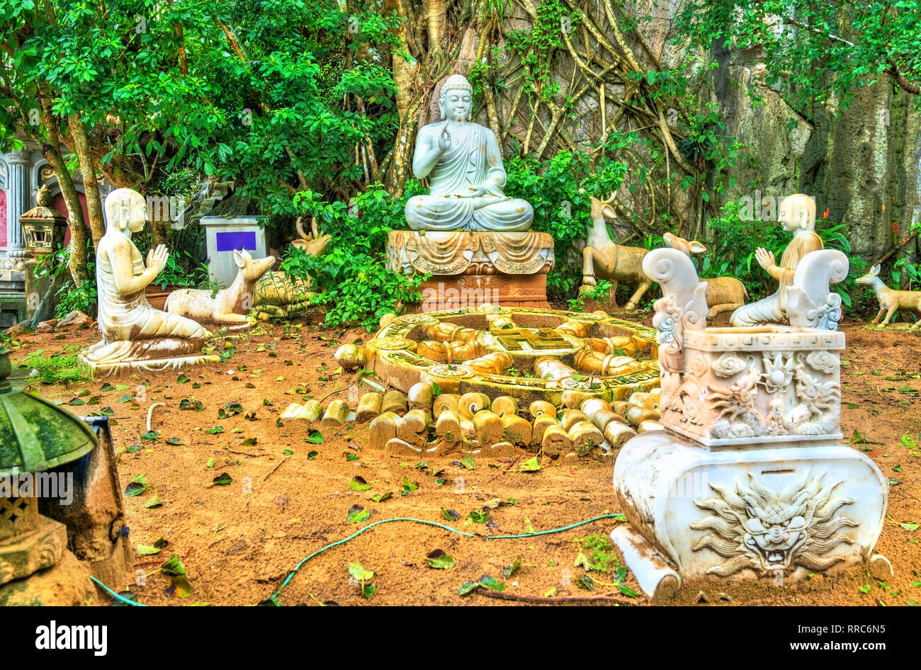 Buddhistische Tempel auf Marmor Berge bei Da Nang, Vietnam Stockfoto
