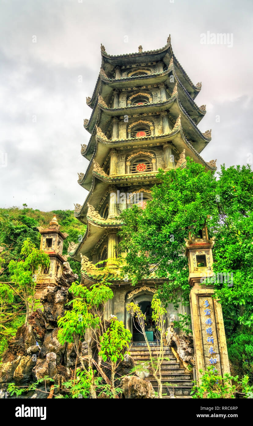 Buddhistische Pagode auf Marmor Berge bei Da Nang, Vietnam Stockfoto