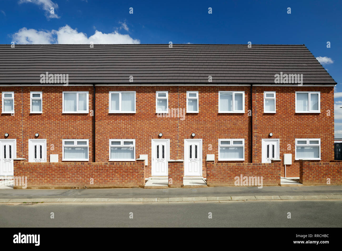 Neues bauen Häuser Stockfoto