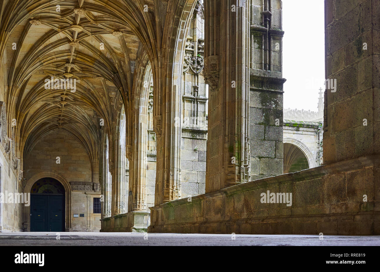 Die Kathedrale von Santiago de Compostela Stockfoto